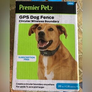 Premier Pet GPS Dog Fence Circular Wireless Boundary Collar, Pet Boundary